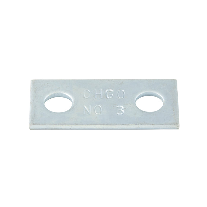 Plaque de fixation uniquement pour boulon en U, taille de tuyau 3/8 po, acier zingué (composant de Sn#030-003) par Spaenaur Inc.