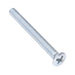 Machine Screw, Oval Head, Phillips Drive, M4 x 0.70 mm UNC x 40 mm Length, Steel Zinc Plated Trivalent by Spaenaur Inc.