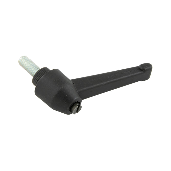 Indexed Clamping Lever, Male 3.03" Length, 1/4"-20 x 0.75" Stud 1.81" Overall Height Thermoplastic Material Black