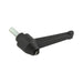 Indexed Clamping Lever, Male 3.82" Length, 5/16"-18 x 1.00" Stud 2.25" Overall Height Thermoplastic Material Black by Spaenaur Inc.