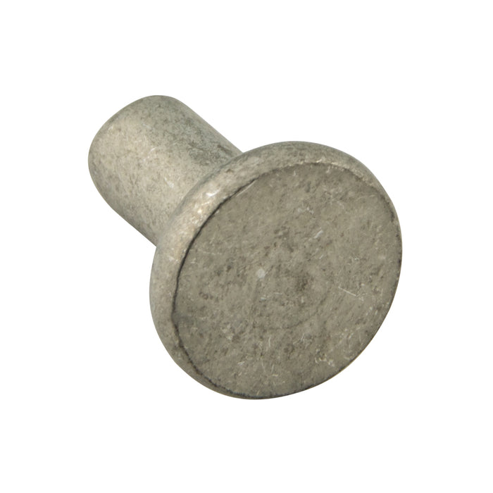Rivets solides en acier étamé plats HD .185" DIA x 3/8" LGTH- 5 Lb Taille C1008 Acier recuit zingué ANSI B18.1.1-1972(R1981) par Spaenaur Inc.