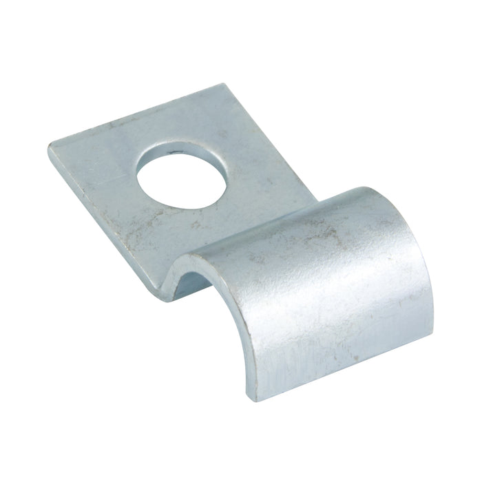 "Half" Clip 1/2" Clamp DIA., 9/32" Hole DIA .625" C to C Steel Zinc / Clear Chromate