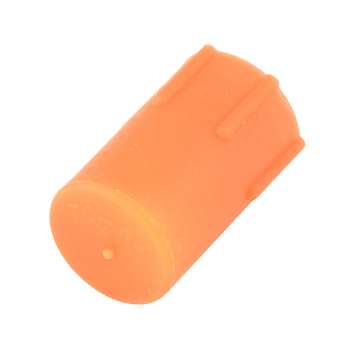 Standard Threaded Cap Ribbed 1/2" - 20 THRD Low Density Polyethylene Colour Red