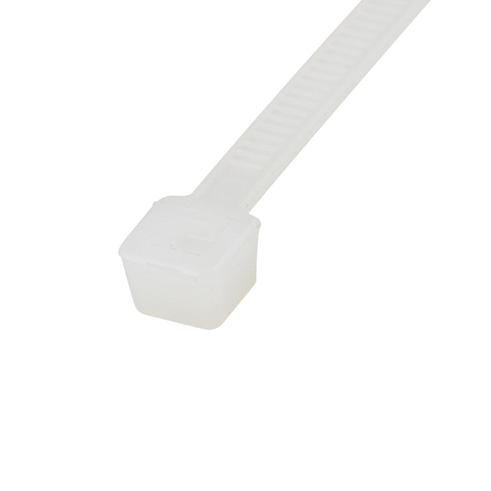 Cable Tie Miniature, Plain Head Wire Bundle 1/16"-3/4" x 4" Oal Strap Natural Nylon
