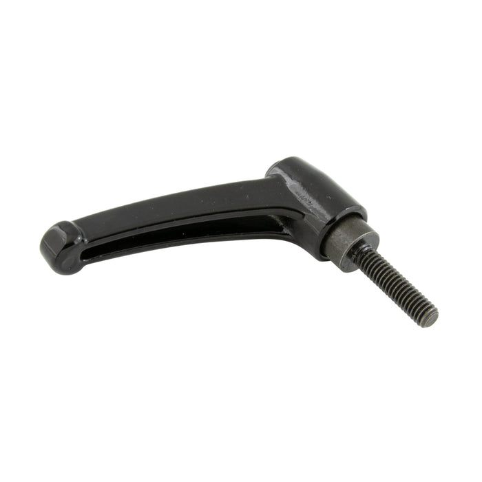 Indexed Clamping Lever, Male Thread 3.59" Length, 5/16"-18 x 1-1/4" Stud, 3.46" Overall Height Zinc Diecast, Black by Spaenaur Inc.