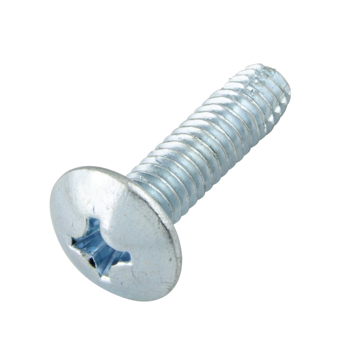 Thread-Cutting Screw Truss Phil HD #8-32 UNC x 5/16" LONG, Type F Low Carb Steel Case Hardened Trivalent Zinc Plted by Spaenaur Inc.