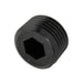 Threaded Pipe Plug - Hex Socket 1/2"-14 NPT High Density Polyethylene Colour Black by Spaenaur Inc.
