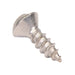 Tamper-Resistant Tapping Screw, Oval Head One-Way Slotted Drive, 10A x 1/2" Length, Stainless Steel 18-8 by Spaenaur Inc.