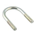 U-Bolt W/ Plate & Nuts 10/Pk for 3" Pipe U-Bolt (#030-009) W/Plate(#030-010) & 2 Nuts (#B-95) 1/2"-13 Steel Zinc Plated by Spaenaur Inc.