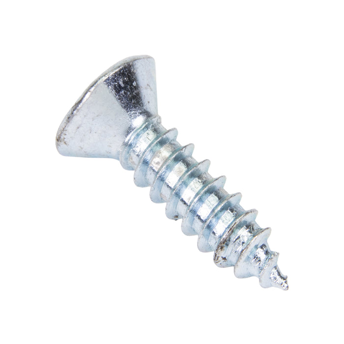 Tapping Screw, Oval Head Square Socket Drive, Type AB, #6 x 1-1/2" Length, Low Carbon Steel Trivalent Zinc Plated by Spaenaur Inc.