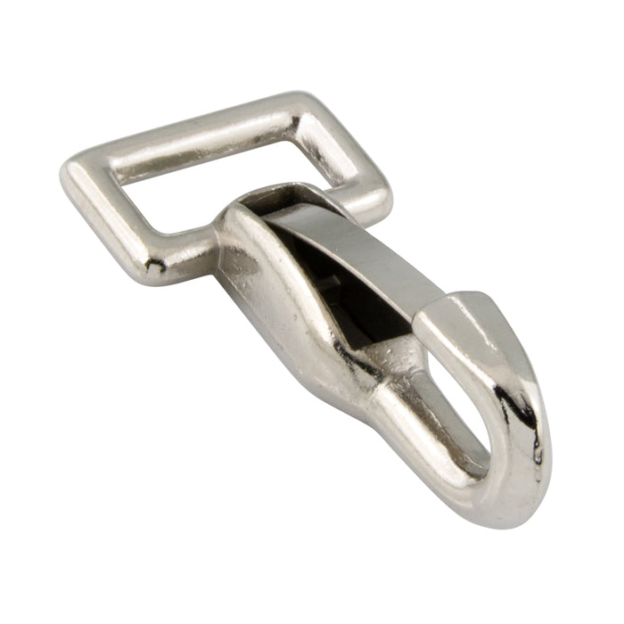 Boat Snap, Fast Eye 11mm Eye, 50mm O/A L, 7mm Snap Opening Cast Malleable Iron Zinc Plated (or Nickel At Our Option) by Spaenaur Inc.