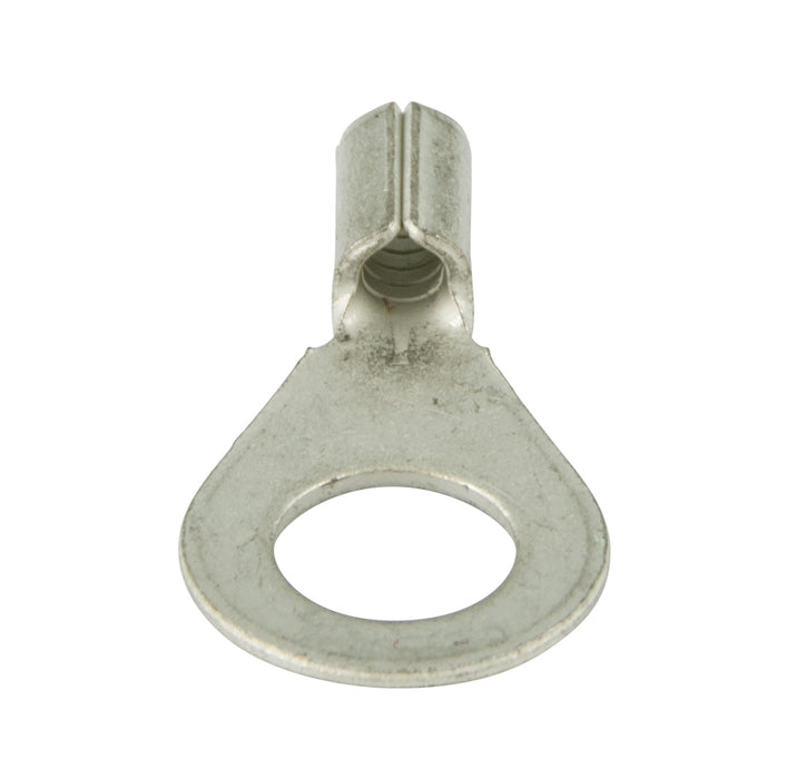 Copper Alloy Ring tongue Terminal, Wire Size 16-14 GA., Non-Insulated Hole DIA 13/32" Stud Size 3/8 Copper Alloy Chromate Plated