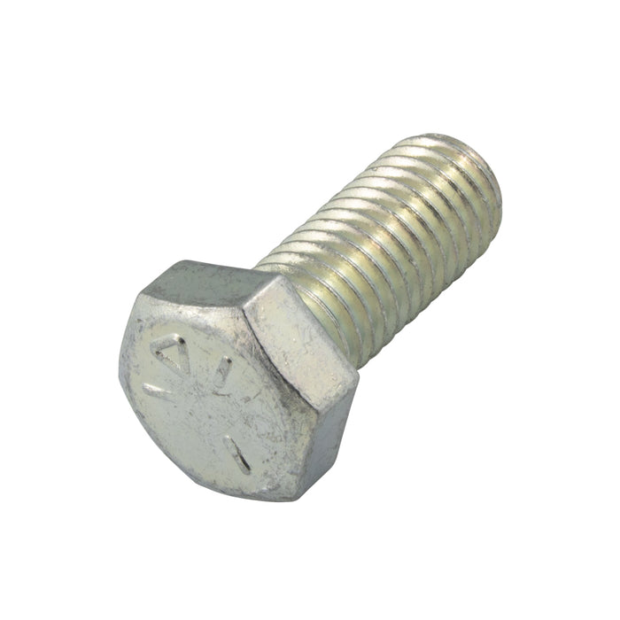 Hex Head Cap Screw, Fully Threaded 1/4"-20 UNC x 2-1/4" LG Grade 5 Steel Zinc Plated ANSI B18.2.1-1965
