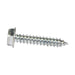 Tapping Screw, Hex Washer Head Slotted Drive, Type AB, #10 x 5/8" Length, Steel Zinc Plated by Spaenaur Inc.
