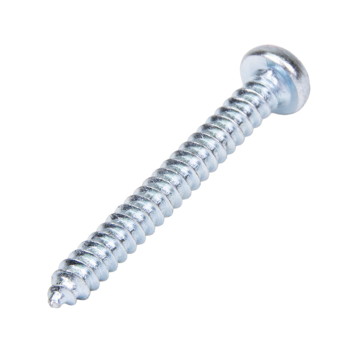 Tapping Screw, Round Head Square Socket Drive, Type AB, #6 x 1-1/4" Length, Steel Zinc Plated by Spaenaur Inc.