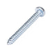 Tapping Screw, Round Head Square Socket Drive, Type AB, #6 x 1-1/4" Length, Steel Zinc Plated by Spaenaur Inc.