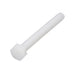 Machine Screw, Hex Head, Unslotted Drive, M4 x 0.70 mm UNC x 20 mm Length, Nylon Natural by Spaenaur Inc.