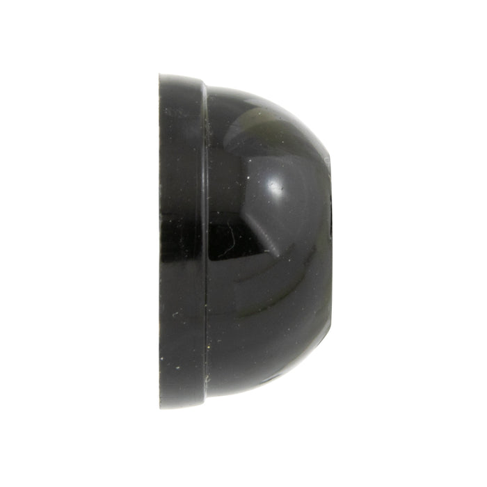 Cap Type Push-On Nut, Black for .125" (1/8") Stud DIA. Spring Steel Insert, Plastic Cap by Spaenaur Inc.