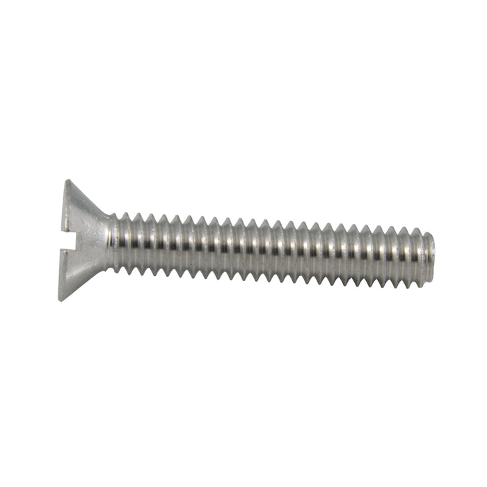 Machine Screw, Flat Head, Slotted Drive, #00-90  x 3/8" Length, Brass Plain