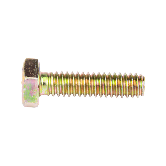 Vis à tête hexagonale Sae 5/16"-18 UNC x 3/4" Grade 8 Acier allié au carbone moyen Zinguée avec dichromate jaune ANSI B18.2.1-1965