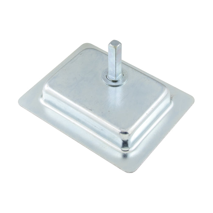 Non Locking T Handle,Fix to Right Edge Of Door, 90 Deg Anti-Cw to Open Die-Cast Chrome Plated by Spaenaur Inc.