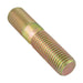 Double End Stud, DIN 939/8.8-A3L M10 x 100mm CL 8.8 Steel, Yellow Zinc 8 Microns Plated DIN 939/8.8-YZ M10X100 by Spaenaur Inc.