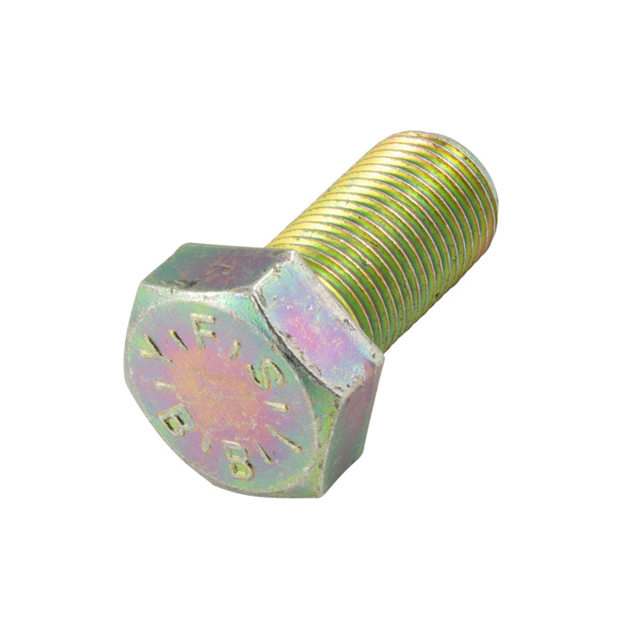 Hex Head Cap Screw DIN 933 M12 x 1.75 x 75mm LG, Full Thread Class 8.8 Steel Yellow Zinc Plated DIN 933/8.8-YZ M12X75