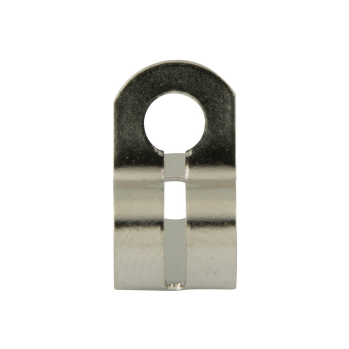 Ball Chain Coupling Type "D" for #3-#6 Chain (.130" Hole DIA) 19/64" L x 17/64" W x 11/64" HT Brass, Nickel Plated by Spaenaur Inc.