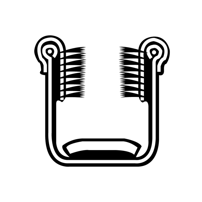 Goulotte flexible pour verre de 1/4 po, longueur totale de 8 pi, par Spaenaur Inc.