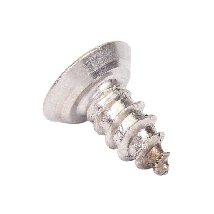 Tamper-Resistant Tapping Screw, Flat Head Spanner Drive, 12A/AB x 1/2" Length, Stainless Steel 18-8, Type A or Type AB