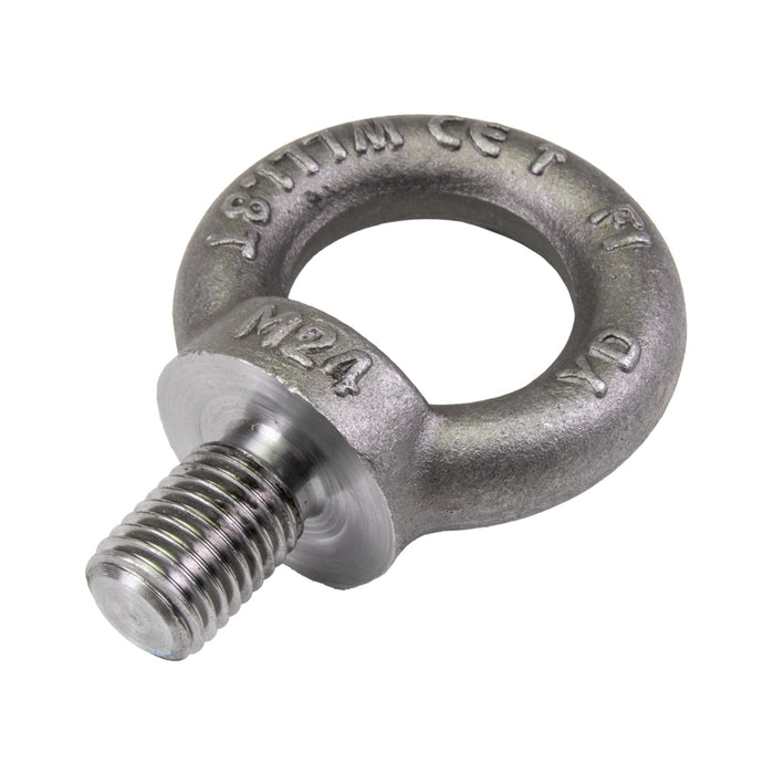 Boulon à œil DIN 580 M12 x 1,75, filetage grossier, forgé à la matrice, en acier traité thermiquement, sans revêtement, DIN 580/ST M12, fabriqué par Spaenaur Inc.