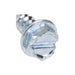 Tapping Screw, Indented Hex Washer Head Slotted Drive, Type AB, #8 x 3/8" Length, Low Carbon Steel Trivalent Zinc Plated by Spaenaur Inc.