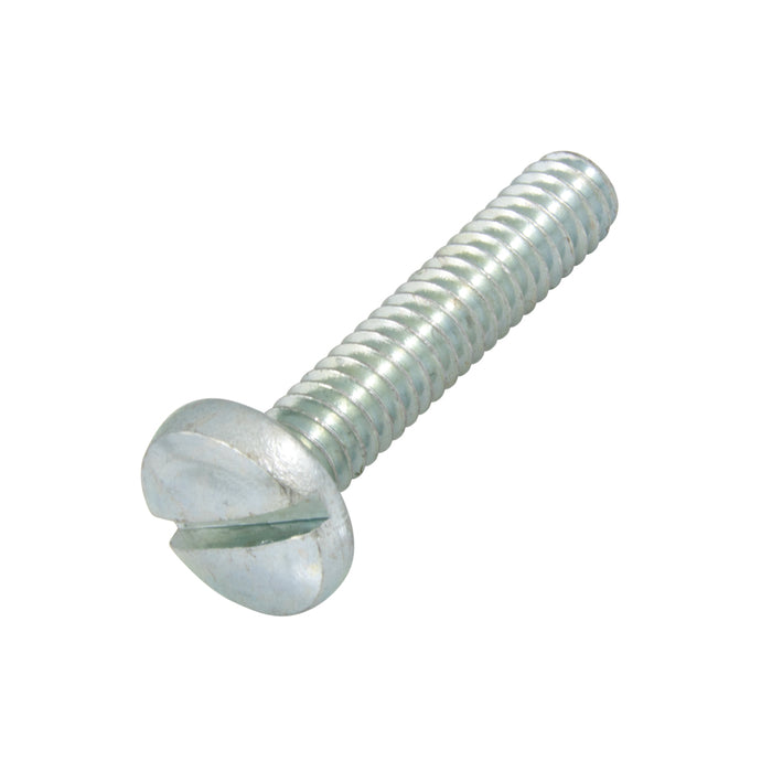 Machine Screw, Binding Head, Slotted Drive, #10-32 UNF x 1" Length, Steel Zinc Plated