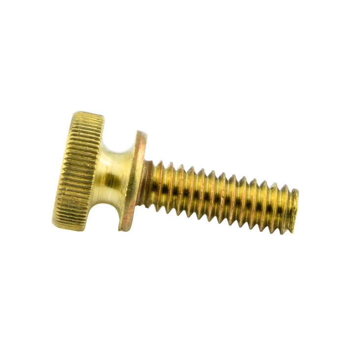 Thumb Screw, Knurled #4-36 Ns x 1/4" Brass Plain by Spaenaur Inc.