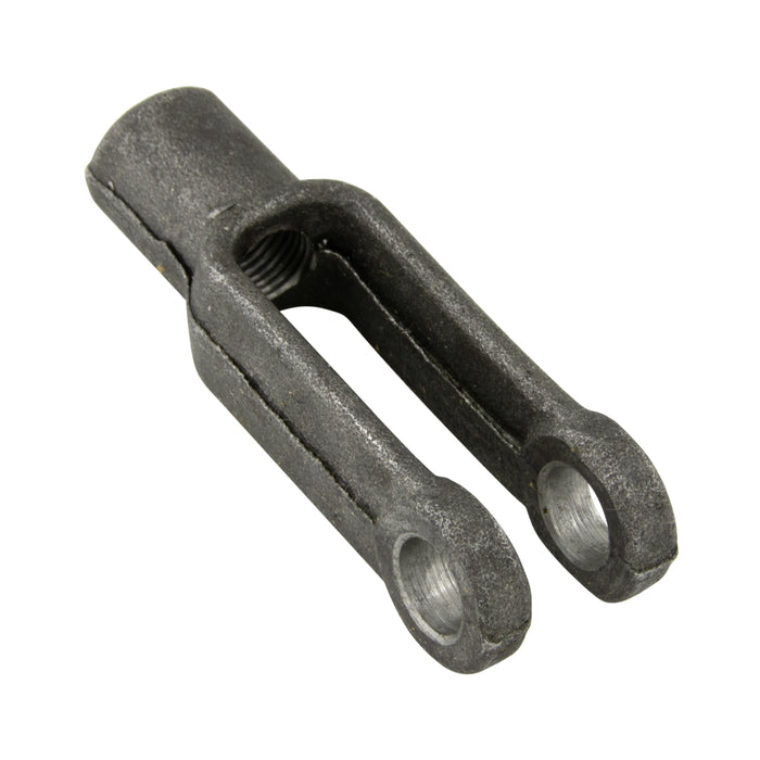 Clevis Yoke, S.A.E. Standard, 3/8"-24 UNF-2 Right Hand Thread Drop forged Steel Plain Finish