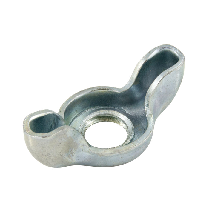 Écrou à oreilles estampé n° 8 - 32 x 3/4 po, écartement des oreilles faible teneur en carbone, acier estampé, zingué par Spaenaur Inc.