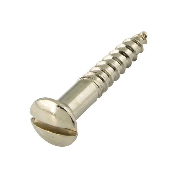 Wood Screw, Oval Head 90° ctsk., Slotted, #12 x 1-1/2" Length, Brass, ASME/ANSI B18.6.1 by Spaenaur Inc.