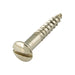 Wood Screw, Oval Head 90° ctsk., Slotted, #4 x 5/8" Length, Brass, ASME/ANSI B18.6.1 by Spaenaur Inc.