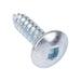 Tapping Screw, Truss Head Square Socket Drive, Type AB, #8 x 1" Length, Steel Zinc Plated by Spaenaur Inc.