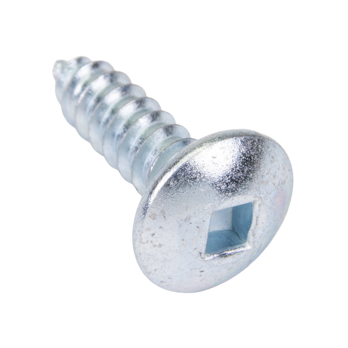 Tapping Screw, Truss Head Square Socket Drive, Type AB, #10 x 1" Length, Steel Zinc Plated by Spaenaur Inc.