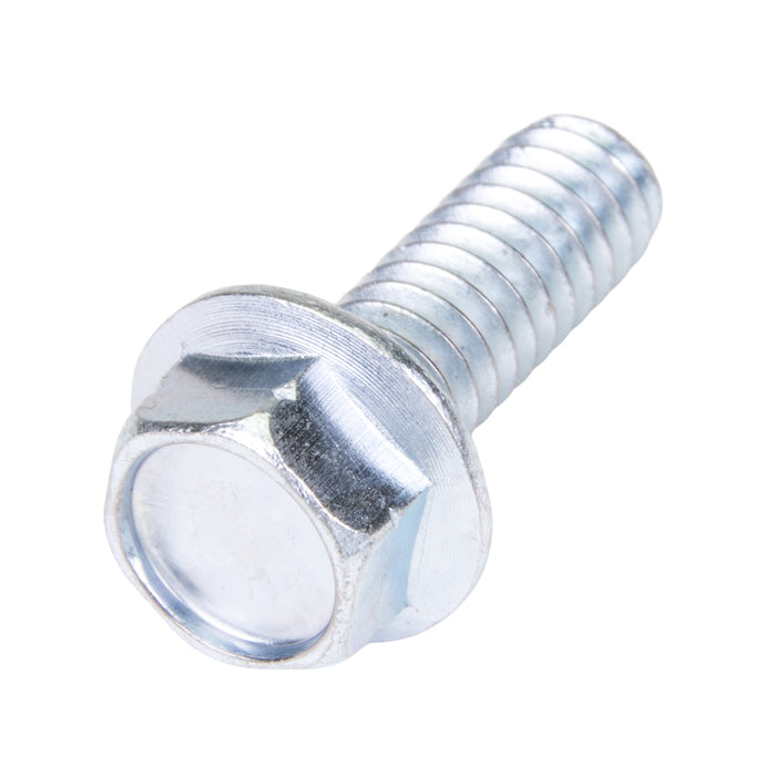 Flange Screw Serrated Hex Washer HD #8-32 UNC x 3/4" Low Carbon Steel Zinc Plated by Spaenaur Inc.