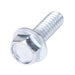 Flange Screw,Serrated Hex Washer HD #8-32 UNC x 5/8" LG Low Carbon Steel Case Hardened Zinc Plated by Spaenaur Inc.
