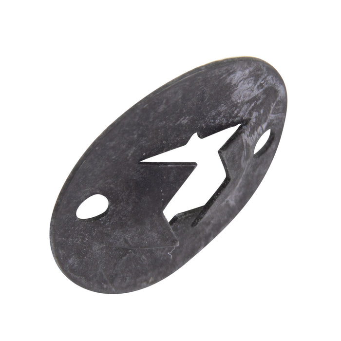 Écrou rapide plat rond n° 8-32 (diamètre 1,29 cm x épaisseur 0,30 cm) en acier à ressort à haute teneur en carbone, phosphaté et huilé, par Tinnerman®