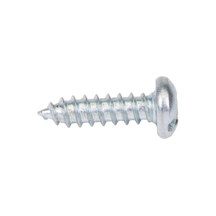 Tapping Screw, Pan Head Socket/Slot Drive, Type AB, #6 x 1/2" Length, Steel Zinc Plated by Spaenaur Inc.