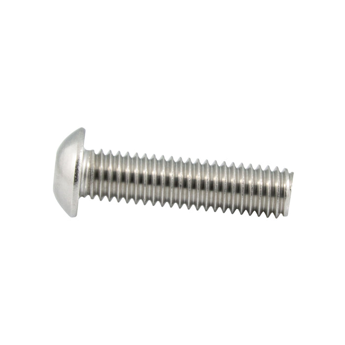 Button Head Hex Socket Cap Screw #4-40 UNC x 1/4" LGTH 18-8 Stainless Steel ANSI B18.3-1986