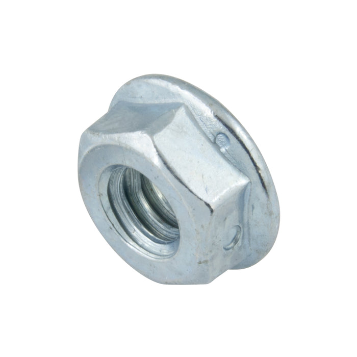 Side Distortion Hex Locknut, Small Flange, for Sae Grade 1,2,3 & 5 Bolts, 1/4"-20 UNC, Flange DIA. Max. 0.484"/.560", Grade F Steel Zinc Plated & Wax