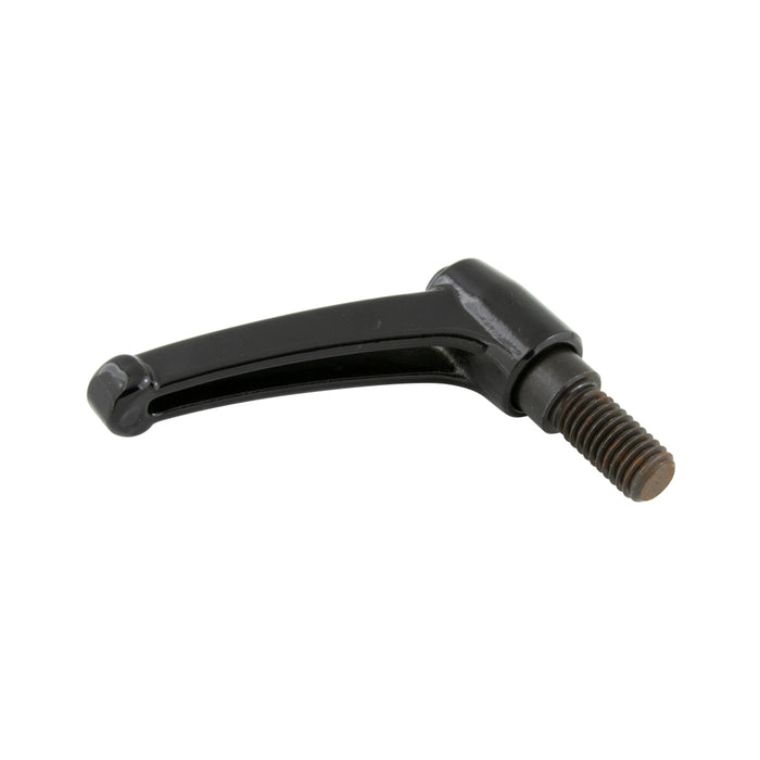 Indexed Clamping Lever, Male Thread 2.96" Length, 5/16"-18 x 3/4" Stud 2.52" Overall Height Zinc Diecast, Black by Spaenaur Inc.