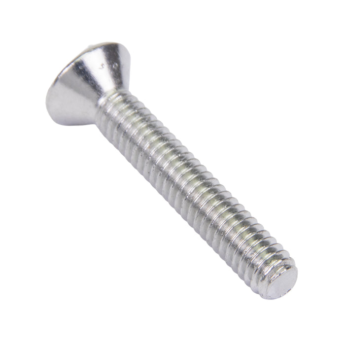 Security Screw, Flat Head Spanner Drive, 1/4"-20 UNC x 3/8" Length, Stainless Steel by Spaenaur Inc.
