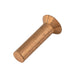 Solid Copper Rivet, 90 Degree Countersunk Head 5/16" DIA x 2" LG Copper Plain Finish by Spaenaur Inc.