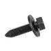 Sems Machine Screw Indented Hex Hd, With 1" OD Flat Washer, Dog Point, 3/8"-16 UNC X 1 3/16" Length, Low Carbon Steel, Phosphate & Oil by Spaenaur Inc.